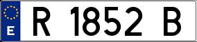 Trailer License Plate